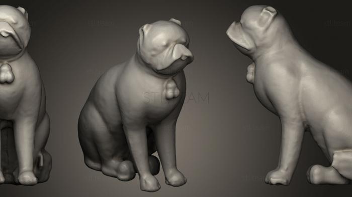 3D model Pug one of a pair (STL)